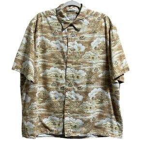 Natural Issue Men’s Tropical Hawaii Short Sleeve Button Down Size XL